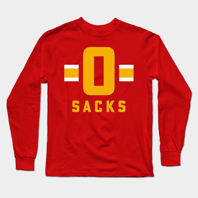 0 Sacks Put It On A shirt Kansas City Offensive Line Long Sleeve T-Shirt by PodDesignShop